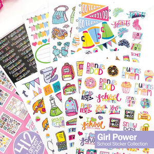 Planner Stickers {School Rocks-Girls}