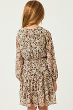 Load image into Gallery viewer, Olive Floral V-Neck Dress

