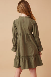 Olive Smocked Dress