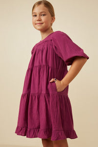 Berry Tiered Dress