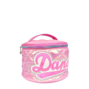 Dance Quilted Metallic Puffer Round Glam Bag