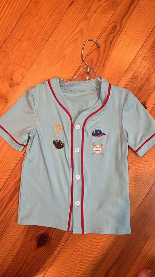 Baseball Button Down Shirt