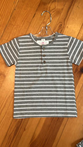 Grey Stripe Top