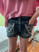 Load image into Gallery viewer, Aztec Embroidered Pocket Shorts

