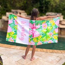 Load image into Gallery viewer, Bow Name Beach Towel (more colors)
