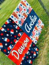Load image into Gallery viewer, Patriotic Name Beach Towel
