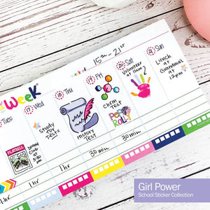 Planner Stickers {School Rocks-Girls}