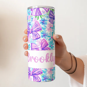 Bow Name Tumbler (more colors)