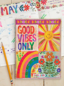 2023-24 Monthly Academic Planner - Good Vibes