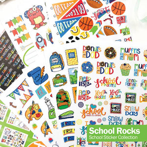 Planner Stickers {School Rocks-Boys}