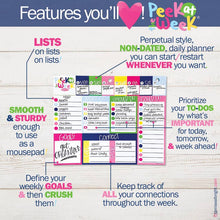 Load image into Gallery viewer, Peek At the Week® Weekly Planner Pad | All Bright &amp; Cheery
