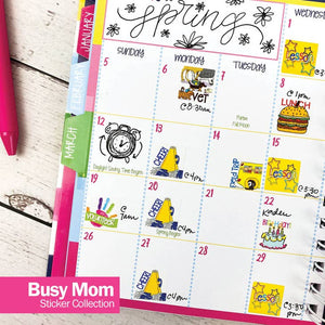 Planner Stickers {Busy Mom}