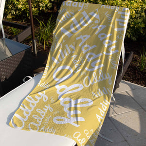 Name Beach Towel