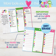 Load image into Gallery viewer, Peek At the Week® Weekly Planner Pad | All Bright &amp; Cheery
