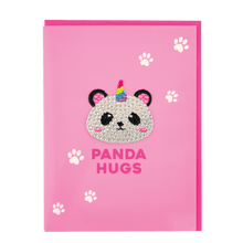 Load image into Gallery viewer, Panda Hugs Rhinestone Decal Card
