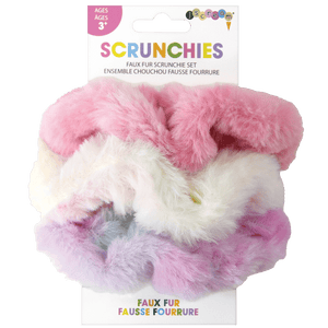 Fur Scrunchie Set
