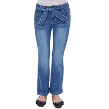 Load image into Gallery viewer, Flare Jean with Tie Belt
