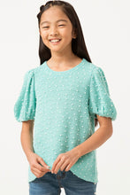 Load image into Gallery viewer, Aqua Dot Sweater Top
