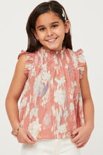 Load image into Gallery viewer, Blush Watercolor Smocked Top
