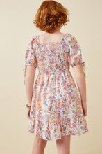 Load image into Gallery viewer, Watercolor Floral Smocked Dress
