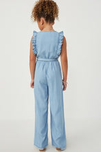 Load image into Gallery viewer, Ruffle Denim Jumper
