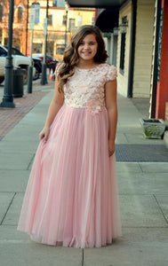 Pink Sequin Ball Gown