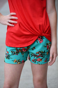 Jade Floral Shorts