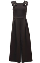Load image into Gallery viewer, Black Rhinestone Bow Jumpsuit

