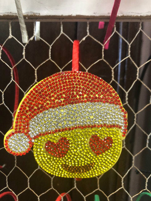 Emoji Santa Bling Headband