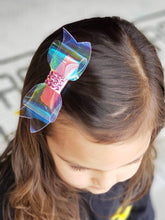 Load image into Gallery viewer, Holographic Pool Hair Clip {pink}
