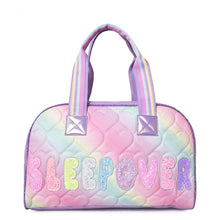 Load image into Gallery viewer, Sleepover Quilted Heart Medium Duffle Bag
