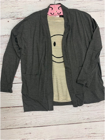 Solid Cardigan {charcoal}