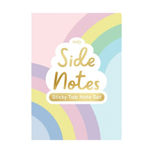 Load image into Gallery viewer, Side Notes Sticky Tab Note Pad - Pastel Rainbows
