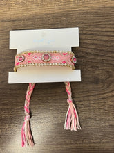 Load image into Gallery viewer, Jeweled Friendship Bracelet {pink}
