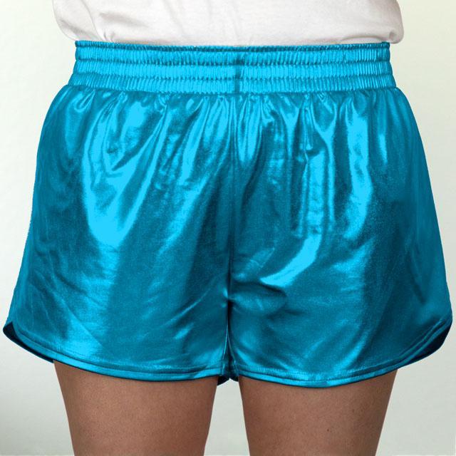 Metallic Shorts {turquoise}